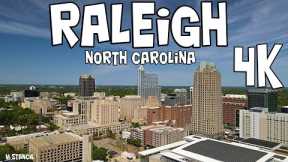 Raleigh NC Downtown 4K (DJI Mavic Air 2 Drone Footage) Capital of North Carolina / City of Oaks
